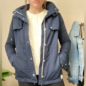 Women's Navy Rain Jacket